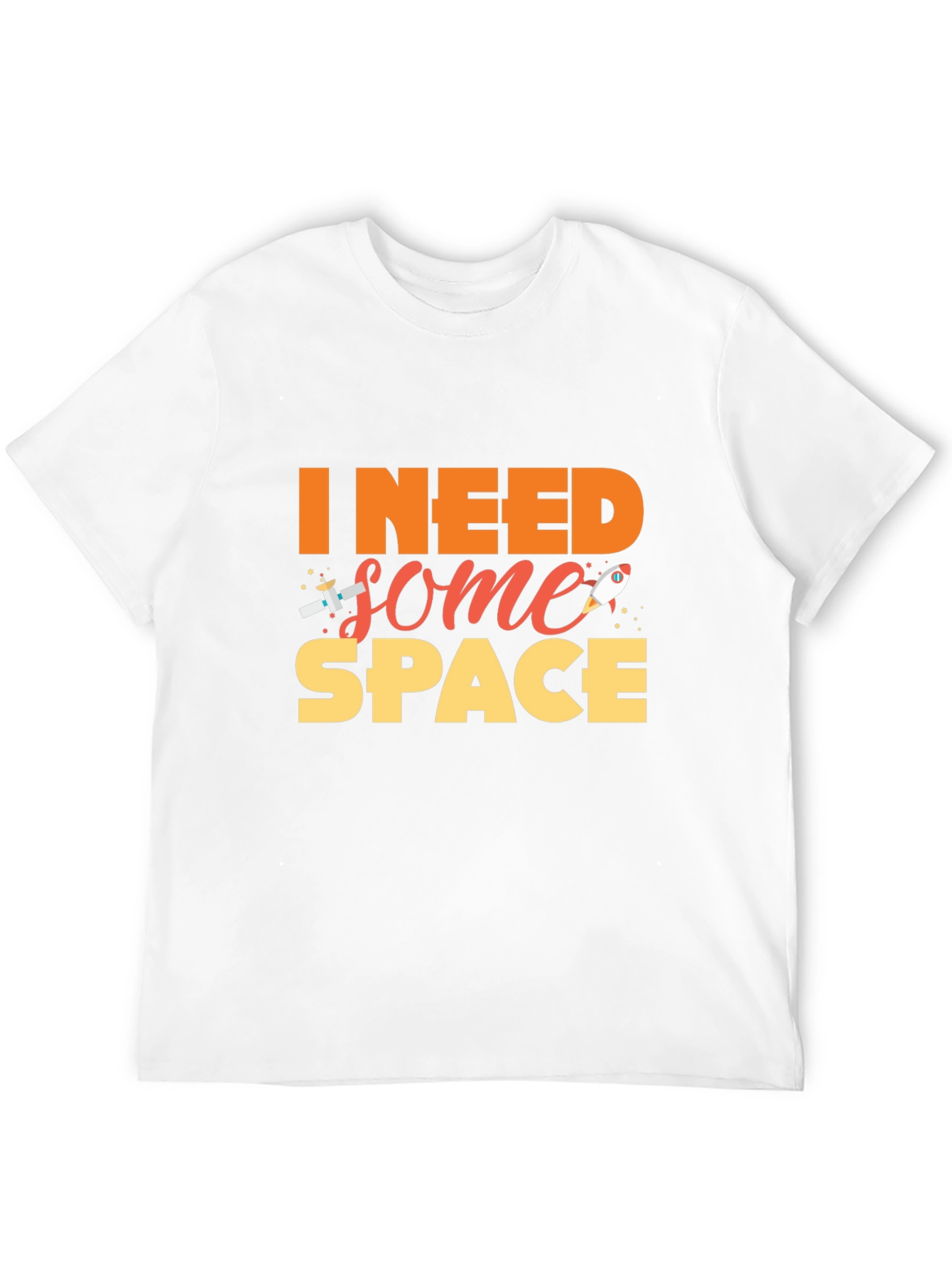 I Need Some Space Black T-Shirt