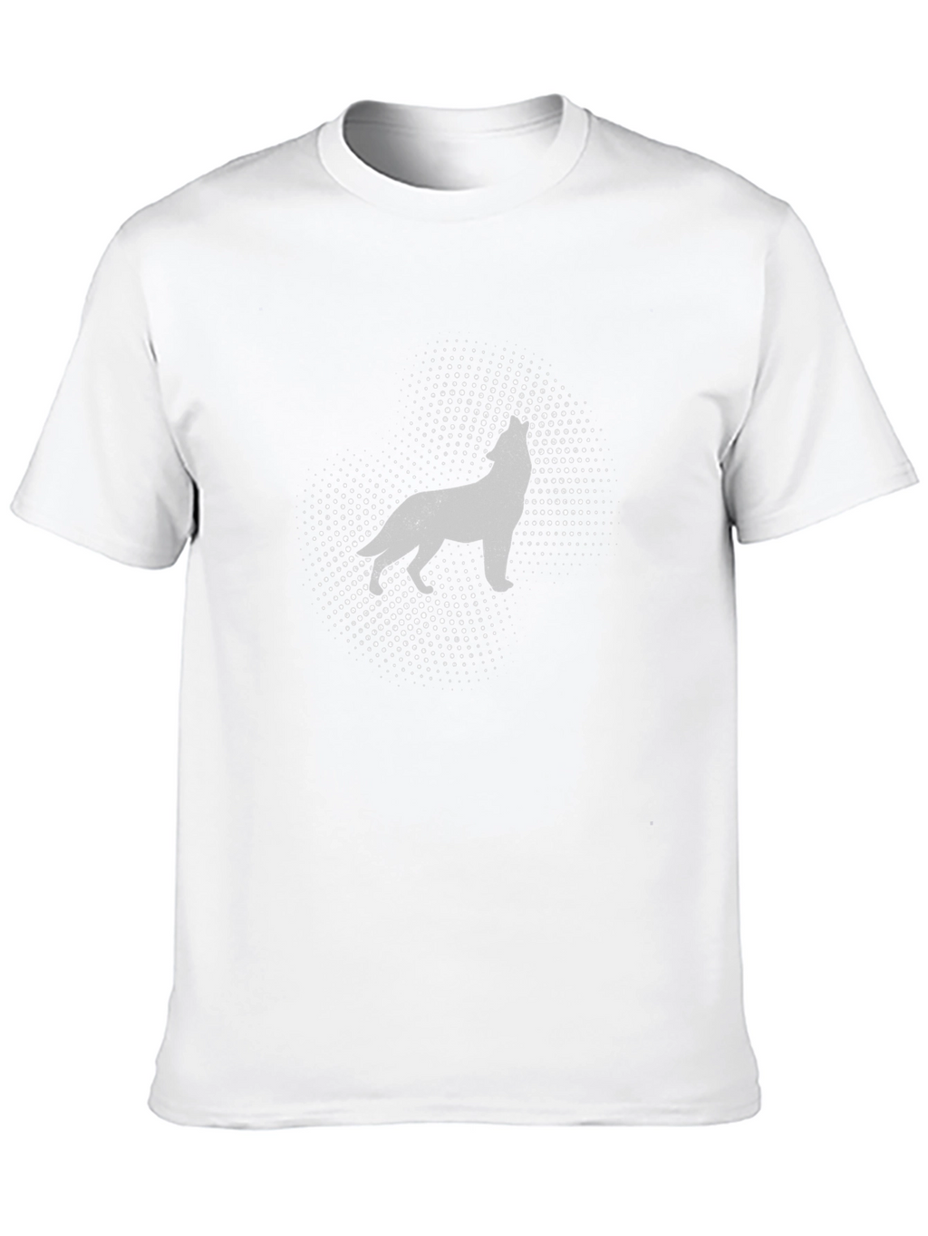 Wolf Silhouette Graphic Tee - Black