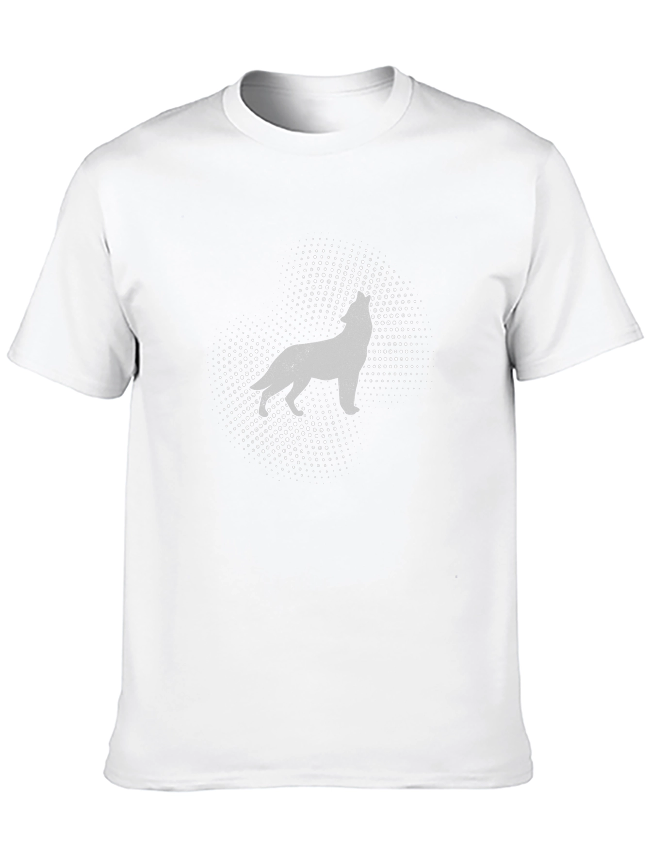 Wolf Silhouette Graphic Tee - Black