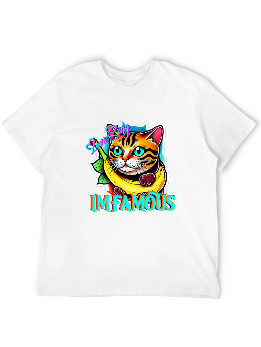 Infamous Cat Banana Graphic Tee