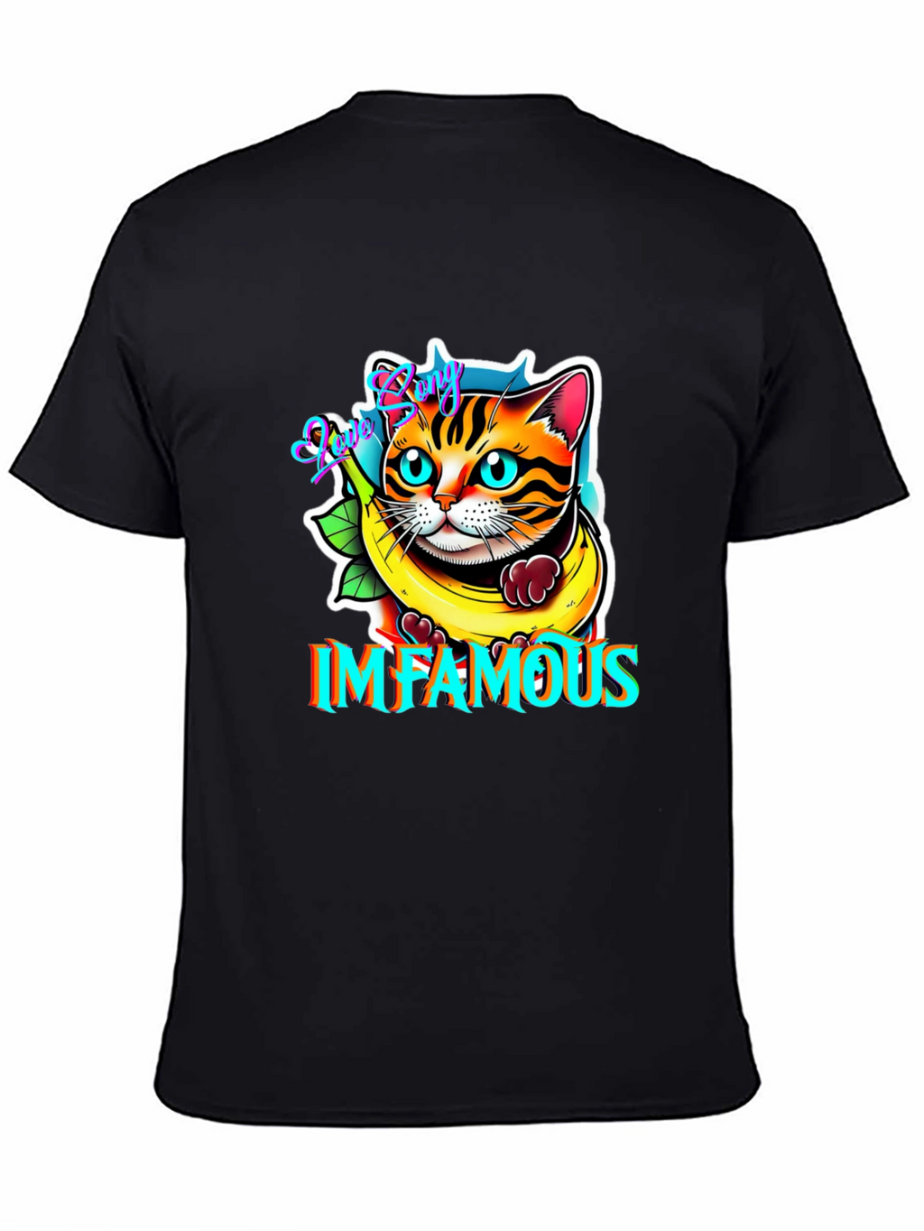 Infamous Cat Banana Graphic Tee
