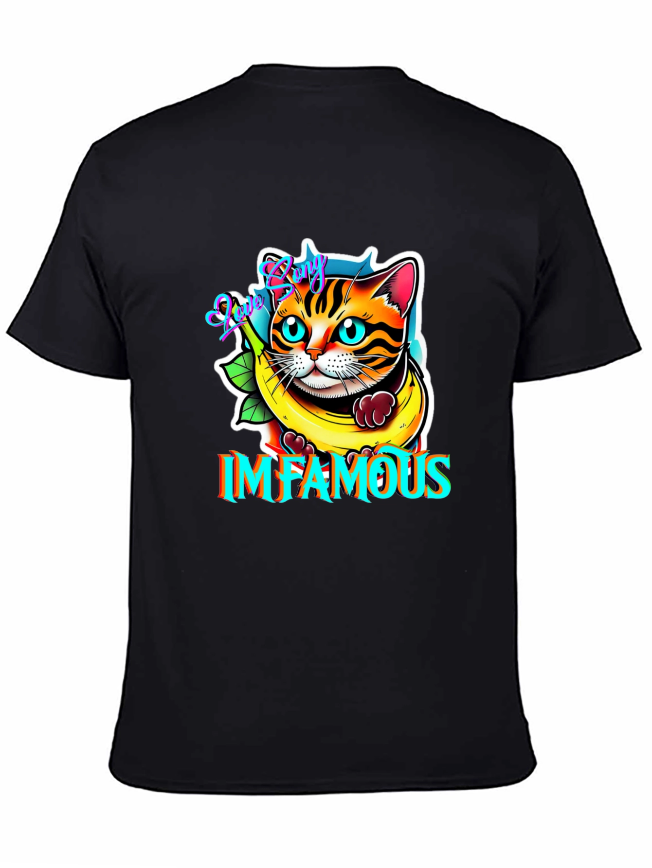 Infamous Cat Banana Graphic Tee