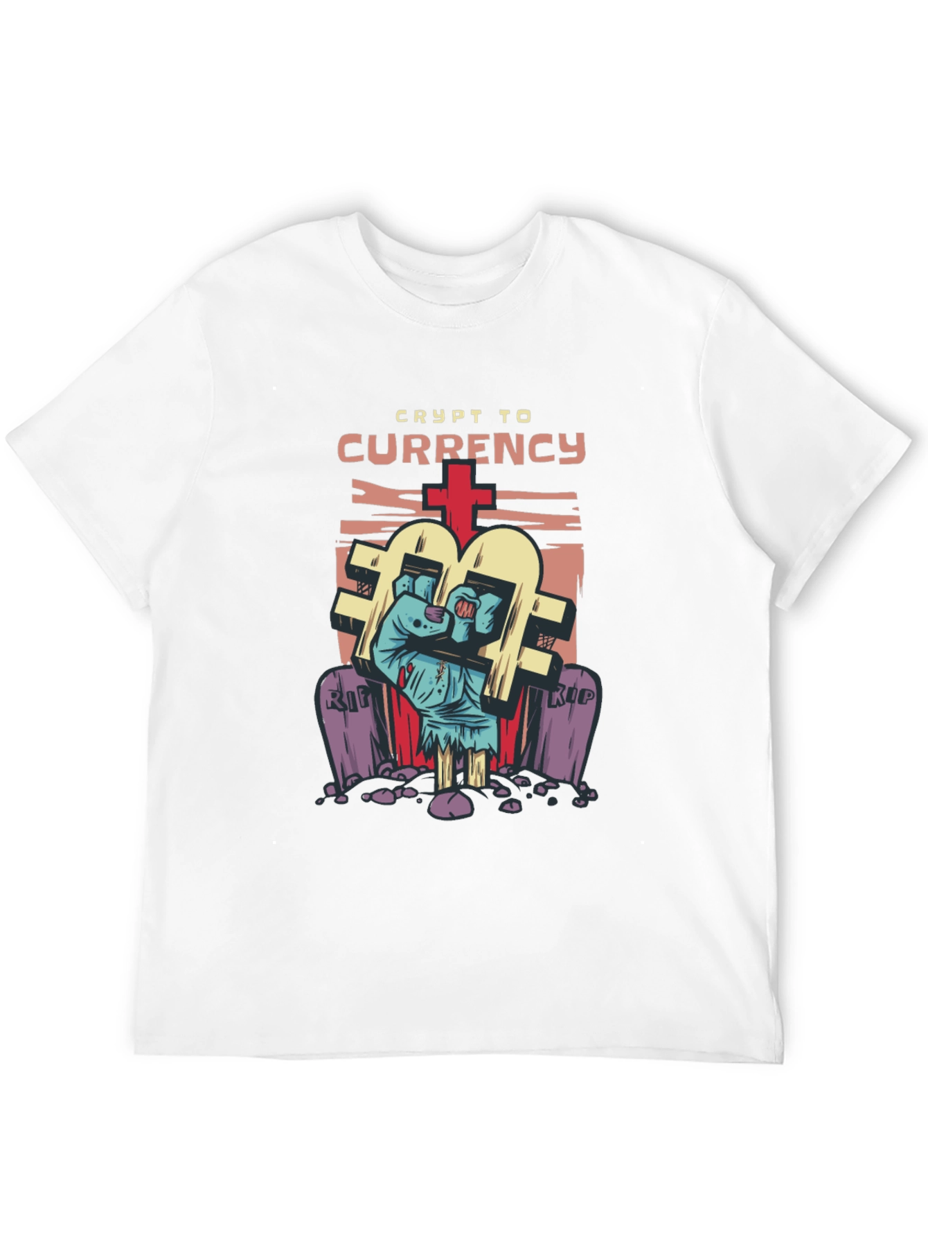 Crypto Currency Zombie T-Shirt - Novelty Graphic Tee
