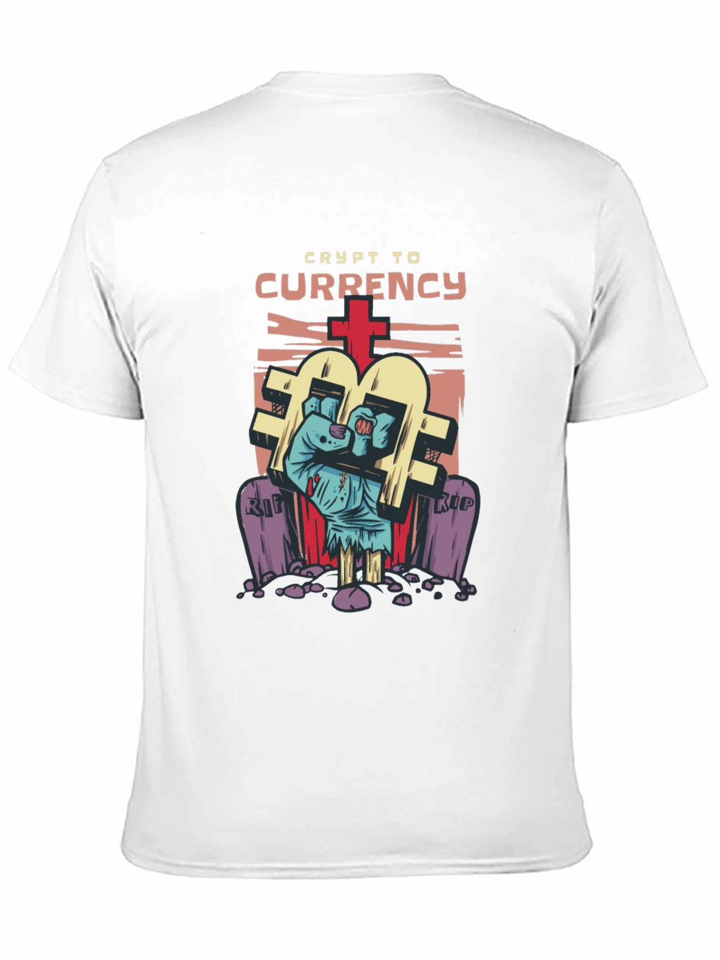 Crypto Currency Zombie T-Shirt - Novelty Graphic Tee
