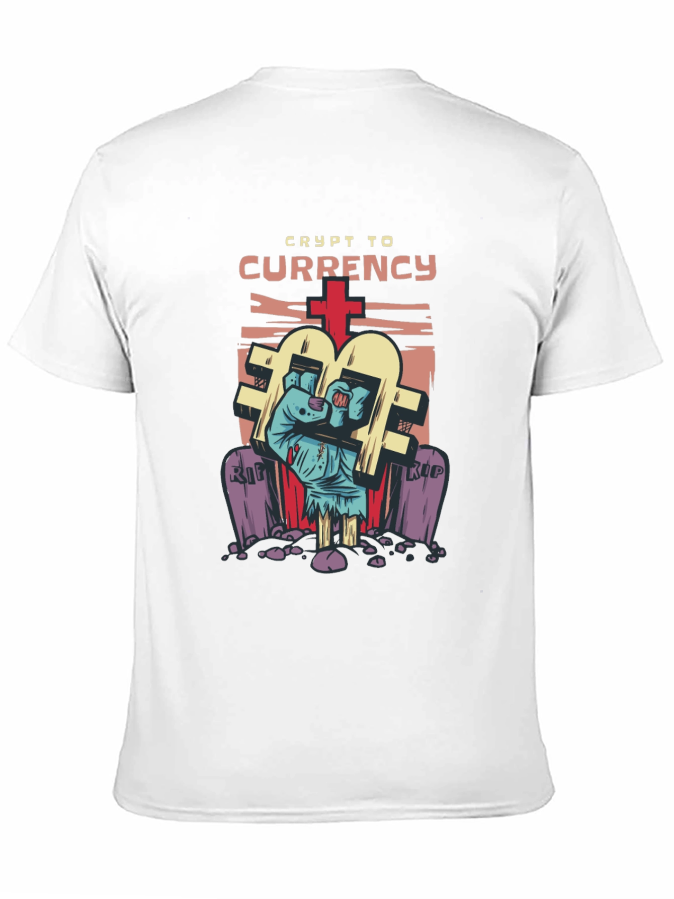 Crypto Currency Zombie T-Shirt - Novelty Graphic Tee