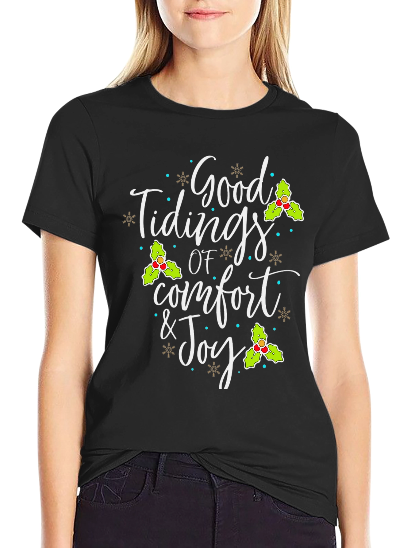 Good Tidings Christmas Graphic Tee