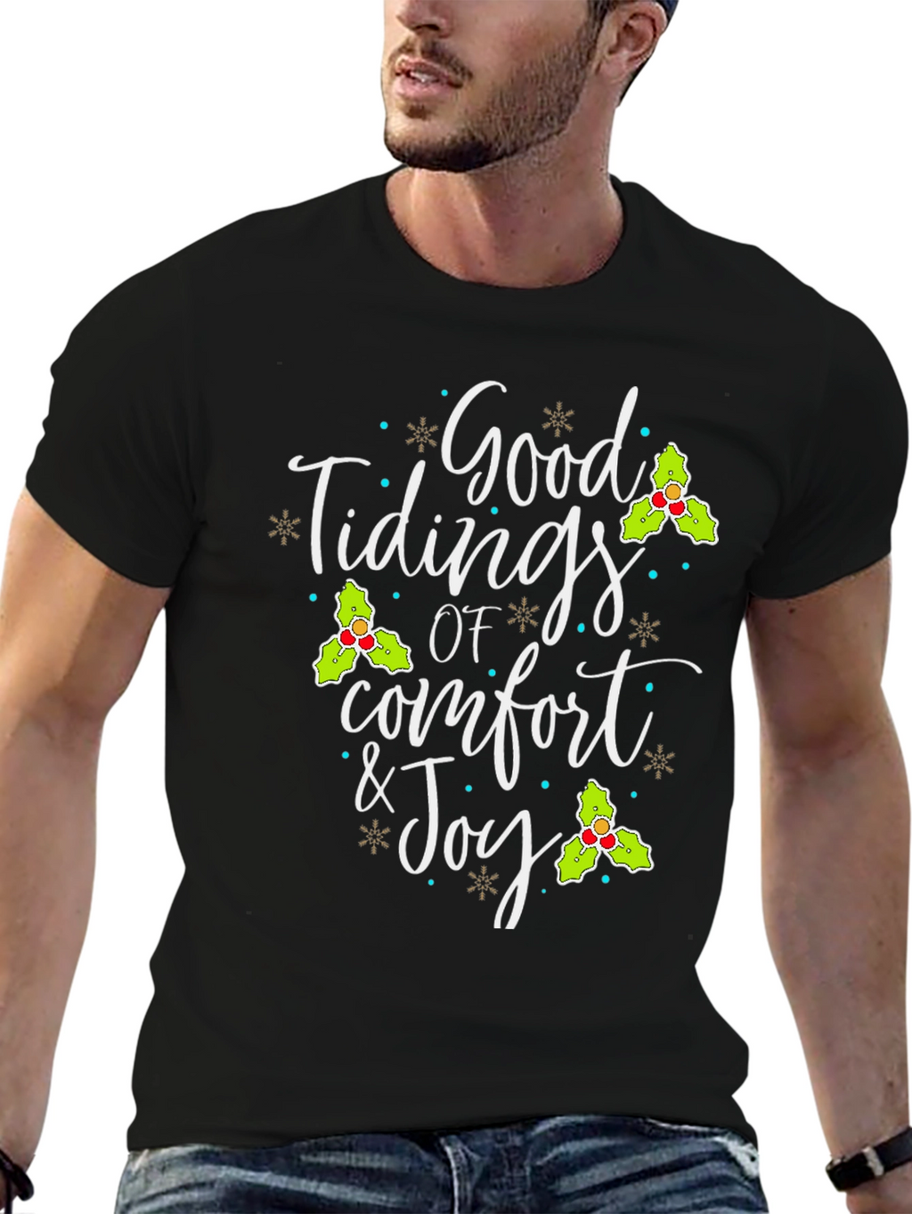 Good Tidings Christmas Graphic Tee