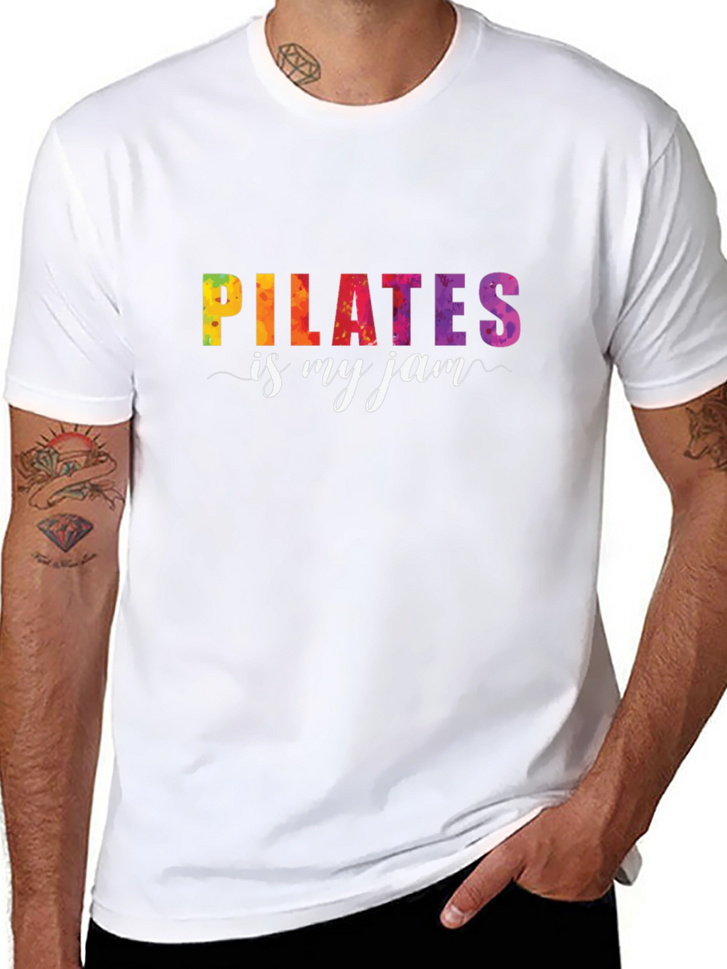 Pilates Is My Jam Graphic Tee - Black T-Shirt