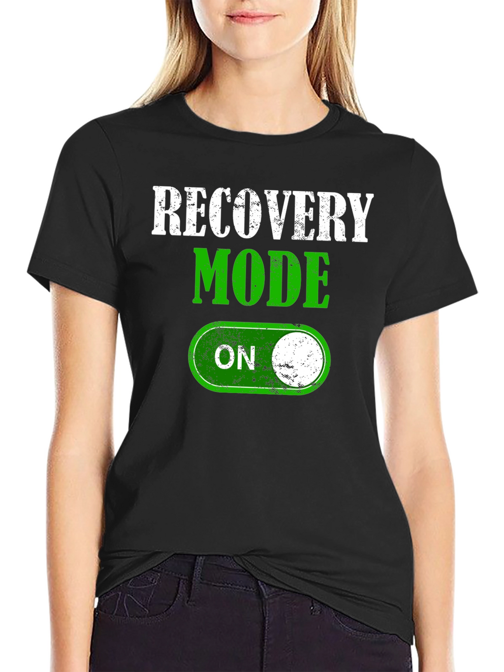 Recovery Mode On Black T-Shirt