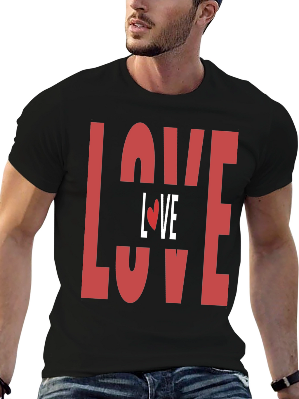 Love Graphic Print T-Shirt - Valentines Day Tee