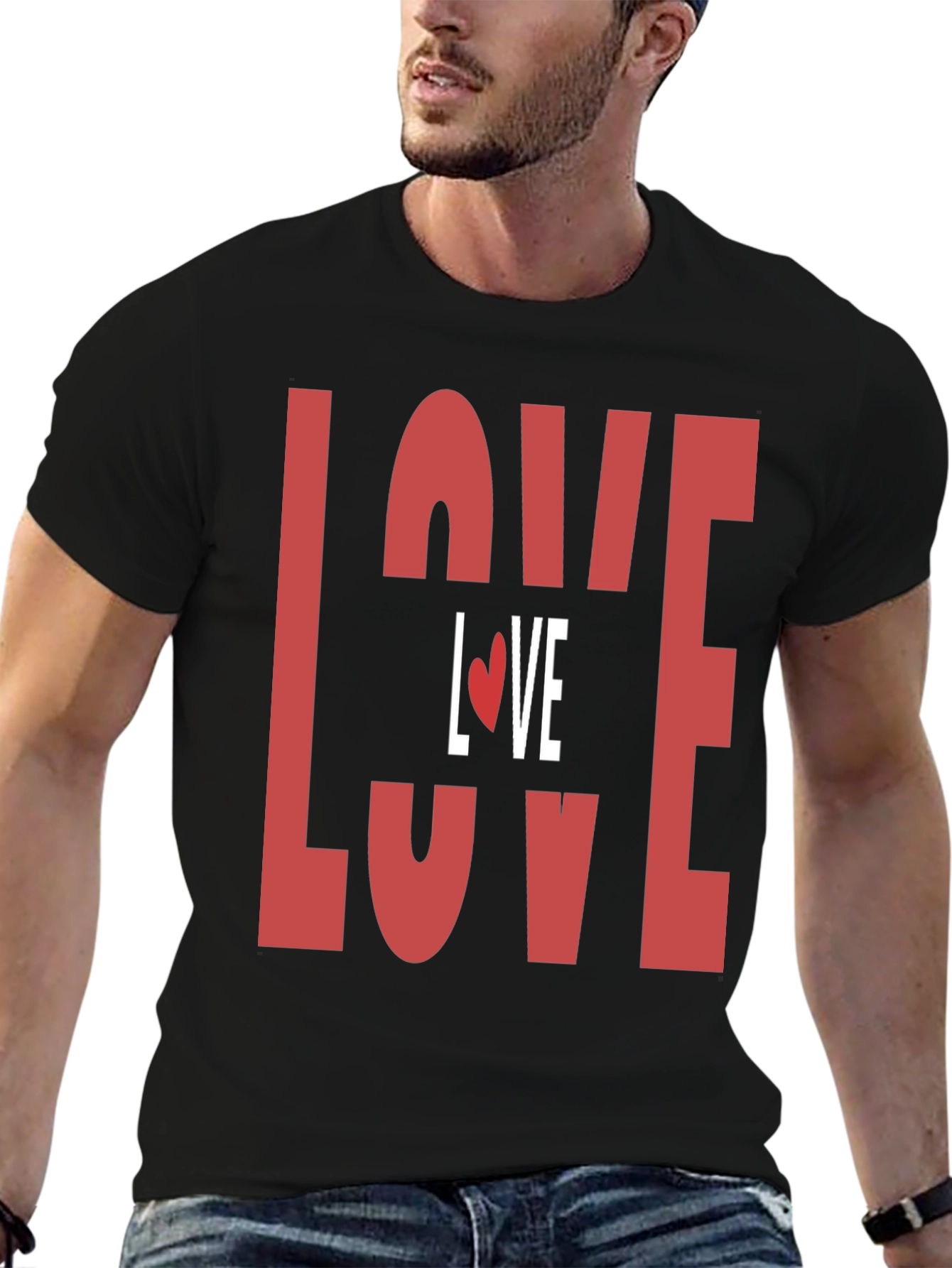 Love Graphic Print T-Shirt - Valentines Day Tee