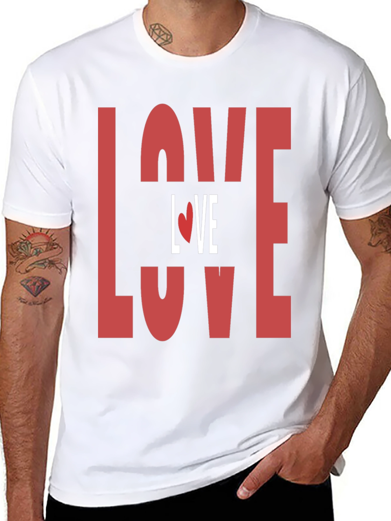 Love Graphic Print T-Shirt - Valentines Day Tee