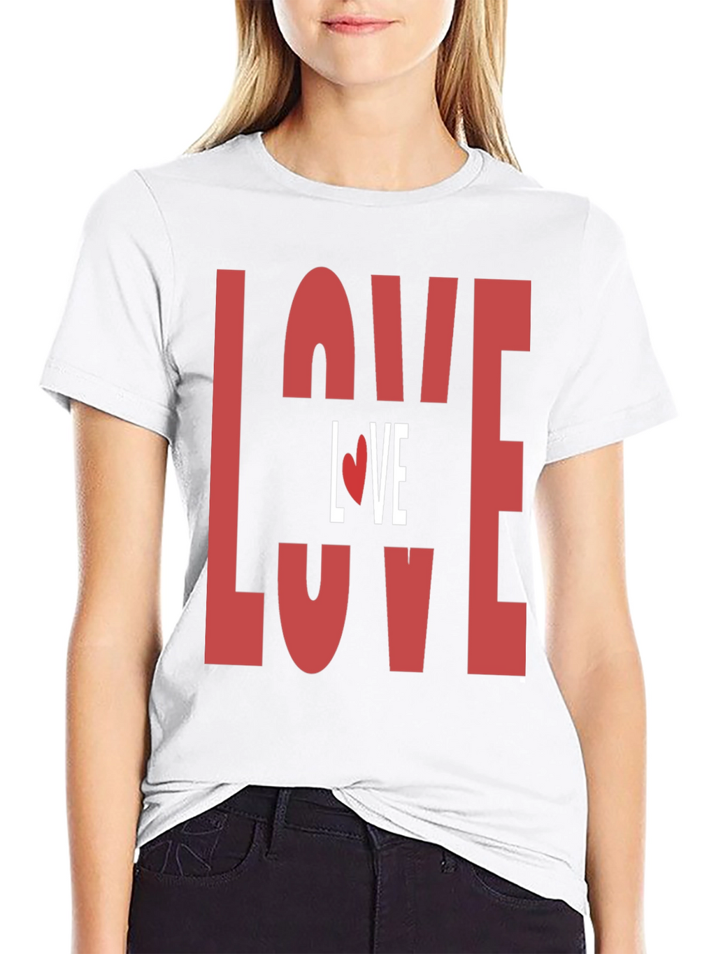 Love Graphic Print T-Shirt - Valentines Day Tee