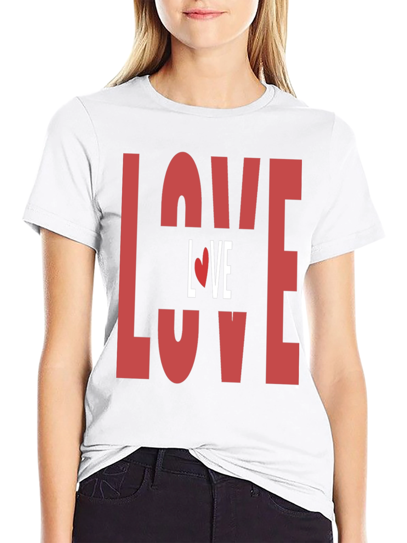 Love Graphic Print T-Shirt - Valentines Day Tee