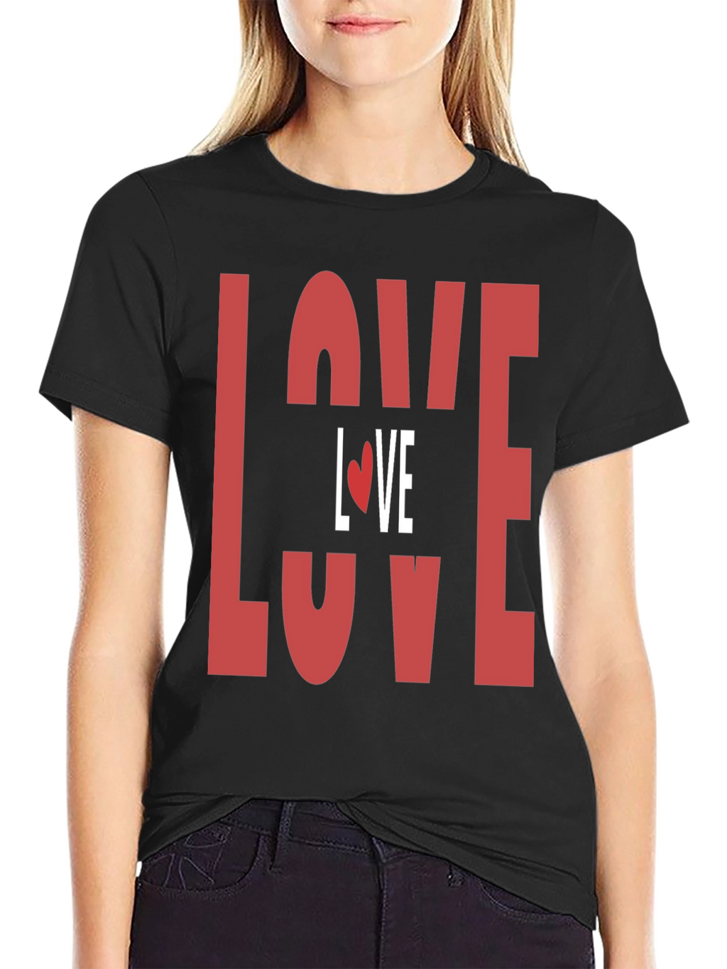 Love Graphic Print T-Shirt - Valentines Day Tee