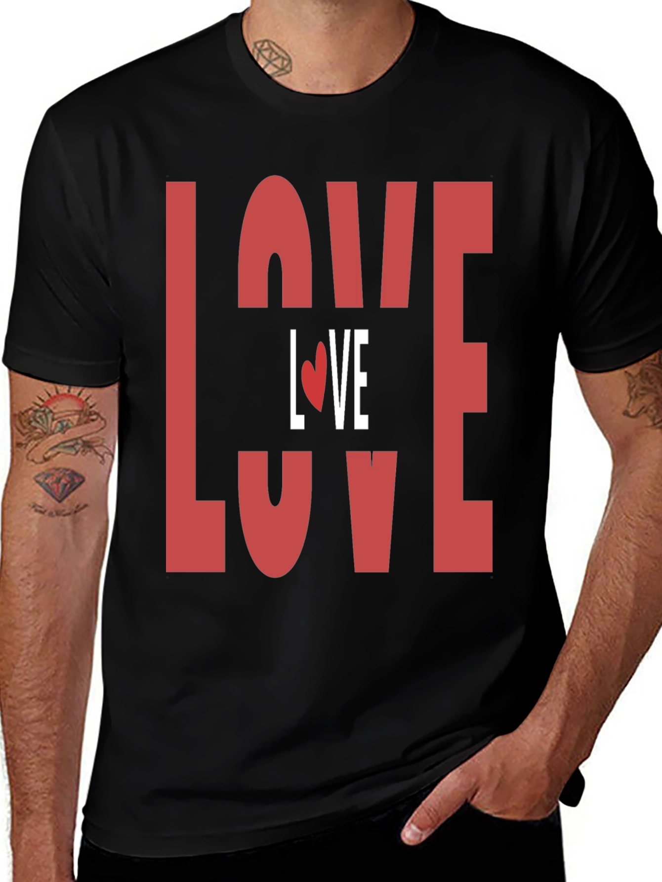 Love Graphic Print T-Shirt - Valentines Day Tee