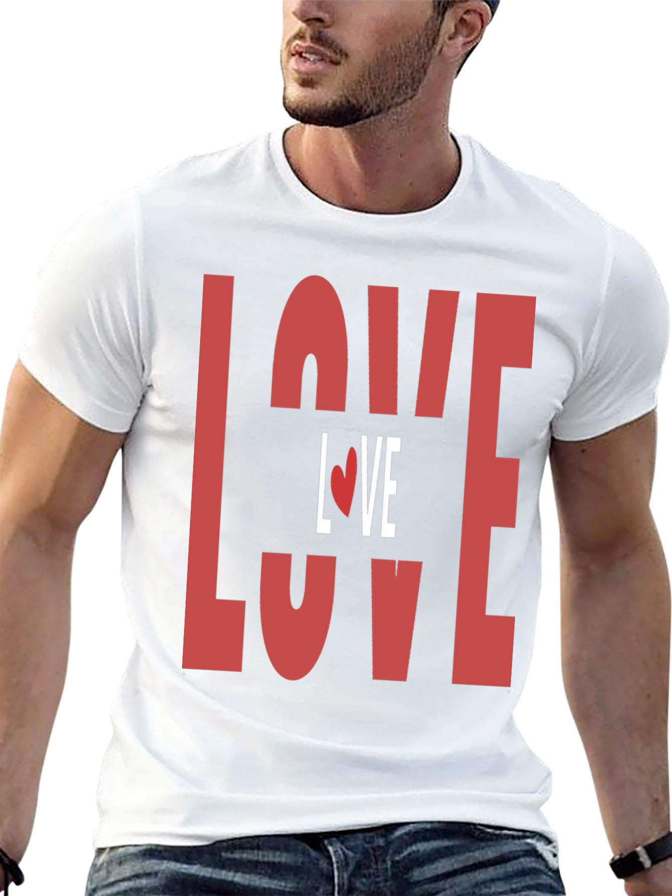 Love Graphic Print T-Shirt - Valentines Day Tee