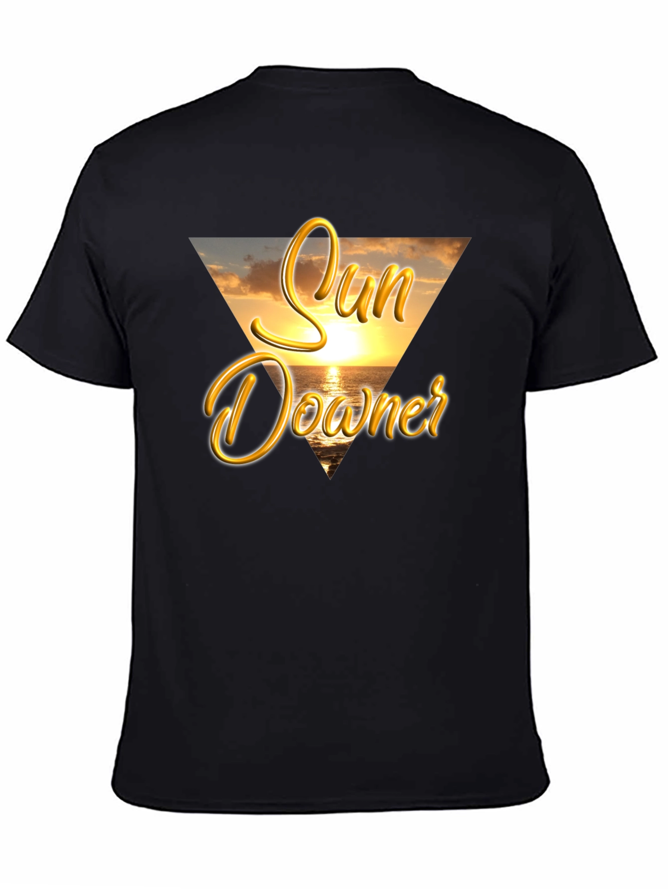 Sun Downer Graphic Tee - Beach Sunset Design