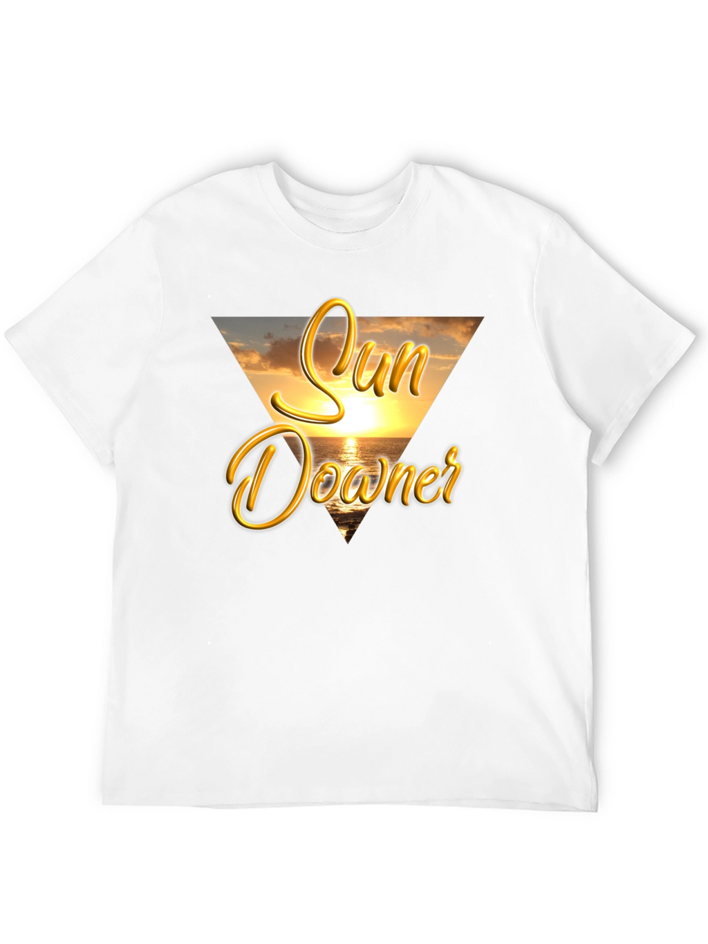 Sun Downer Graphic Tee - Beach Sunset Design