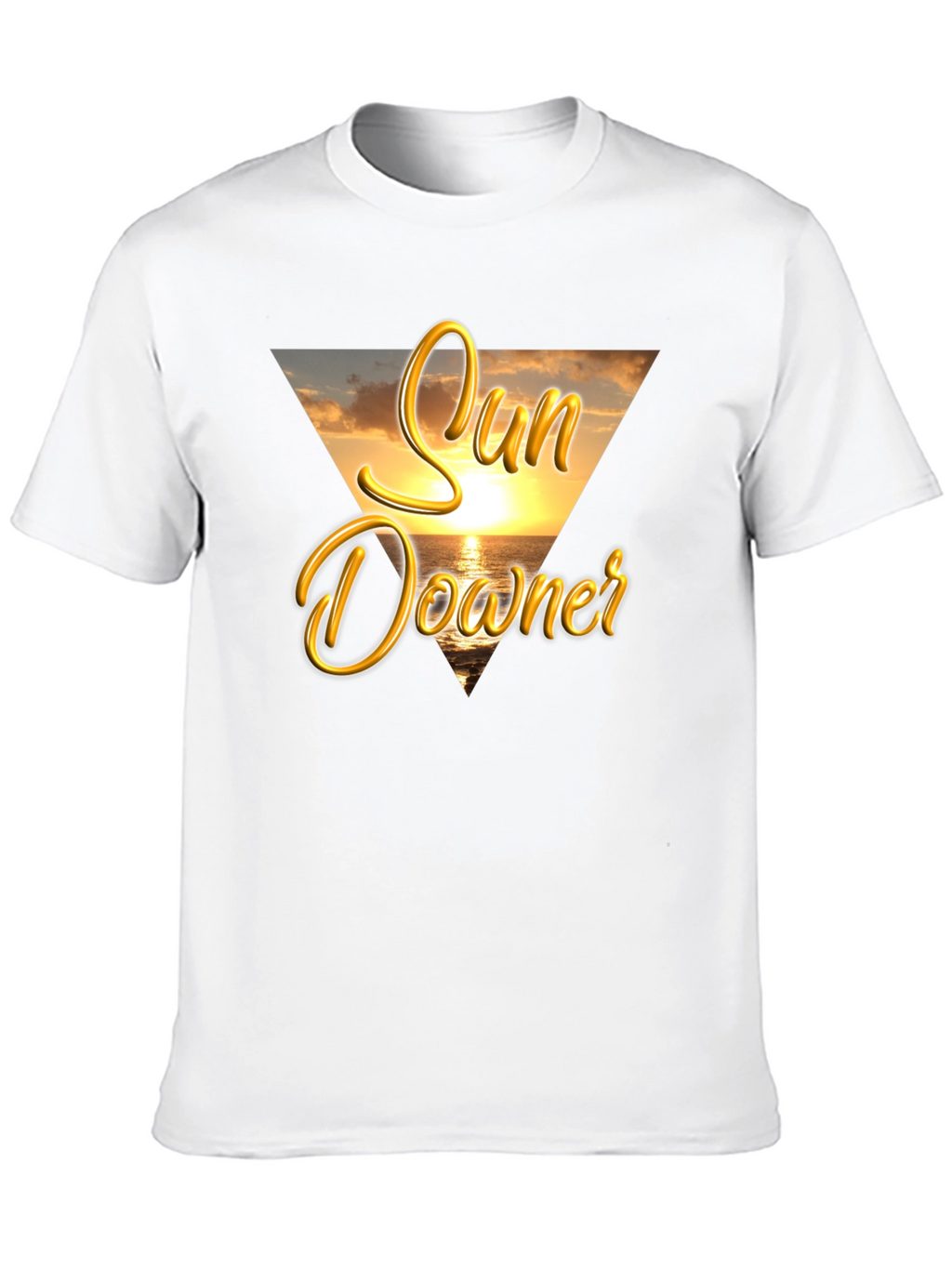Sun Downer Graphic Tee - Beach Sunset Design