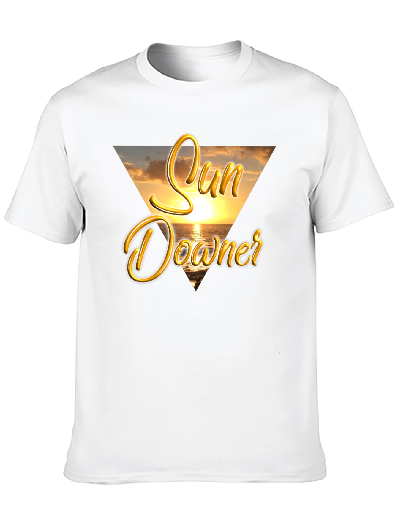 Sun Downer Graphic Tee - Beach Sunset Design