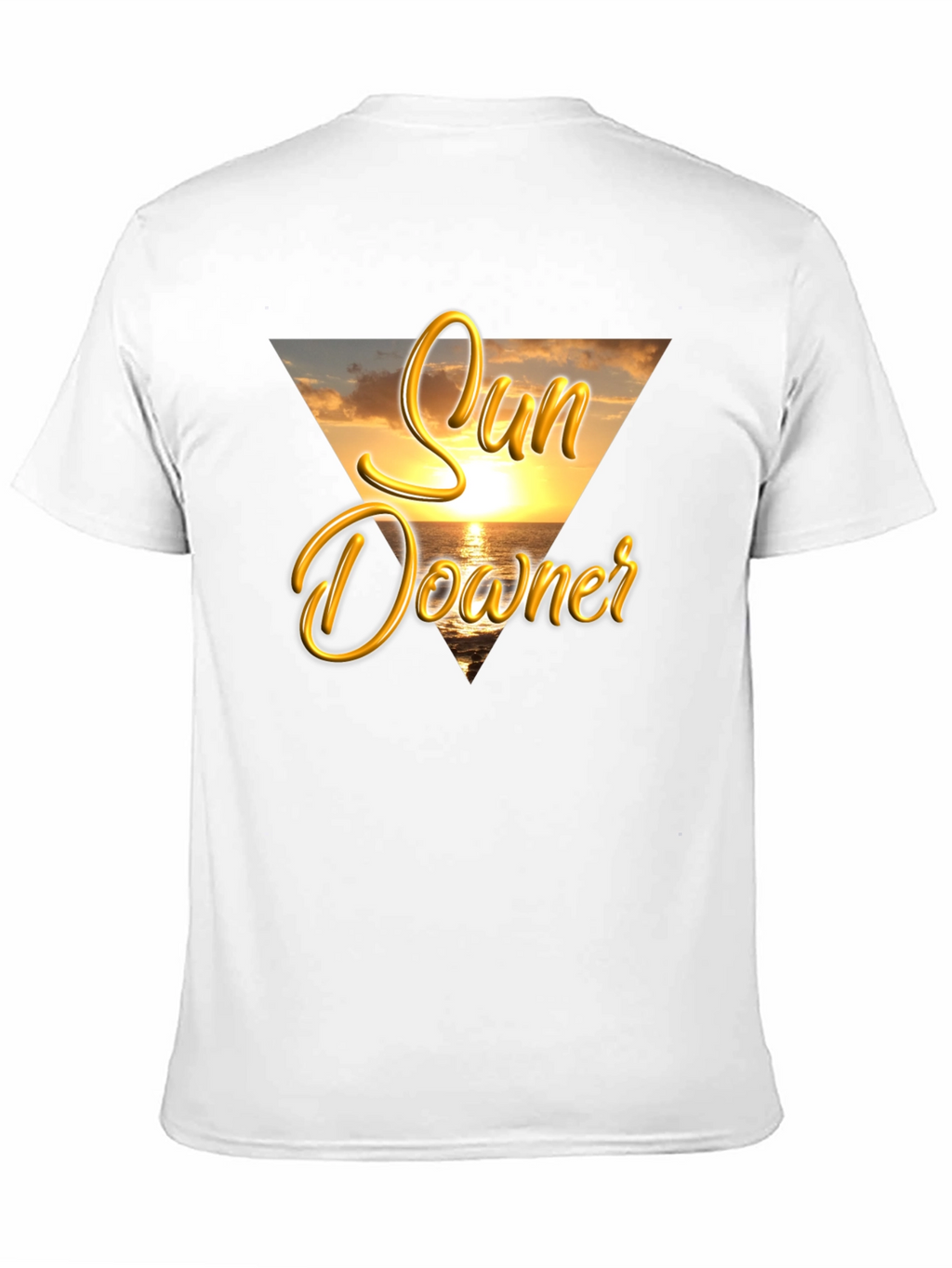 Sun Downer Graphic Tee - Beach Sunset Design