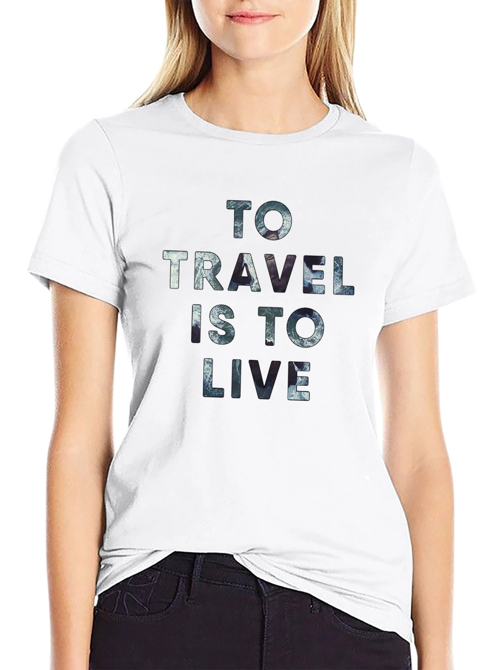 Travel is to Live Graphic Tee - Black