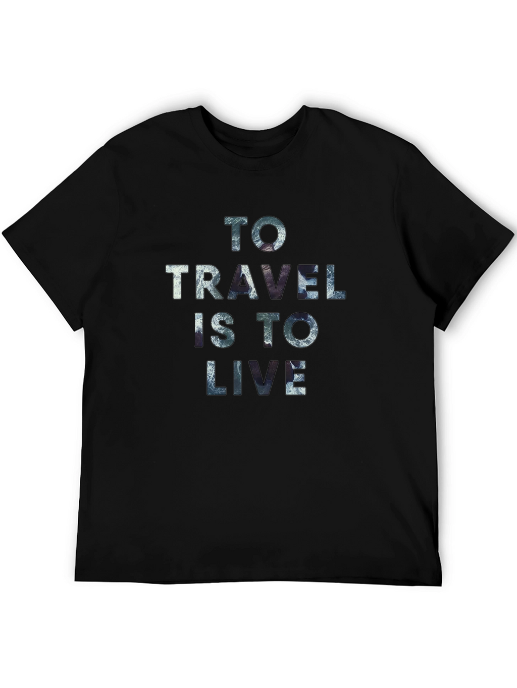 Travel is to Live Graphic Tee - Black