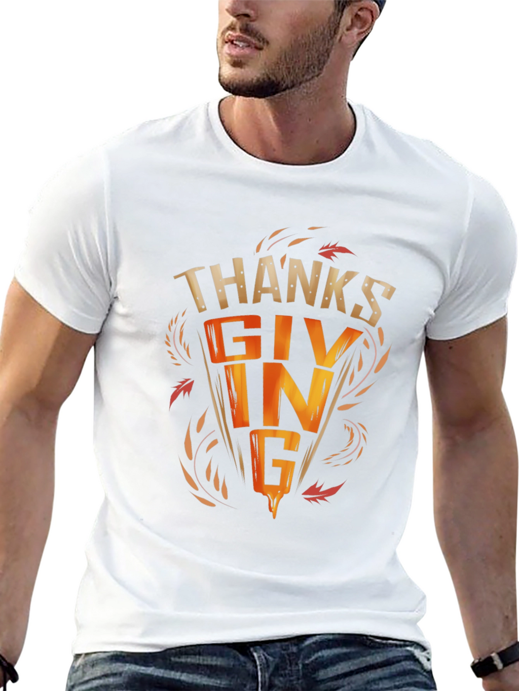 Thanksgiving Graphic Tee - Festive Fall Apparel