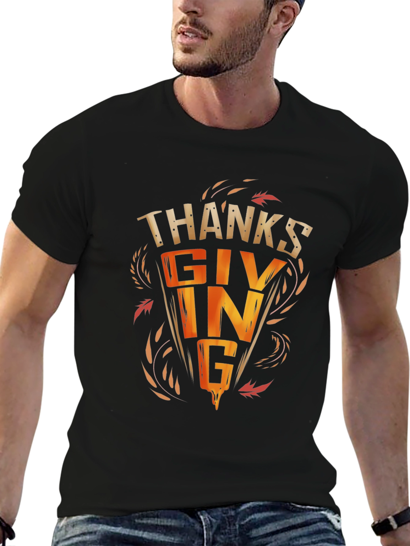 Thanksgiving Graphic Tee - Festive Fall Apparel