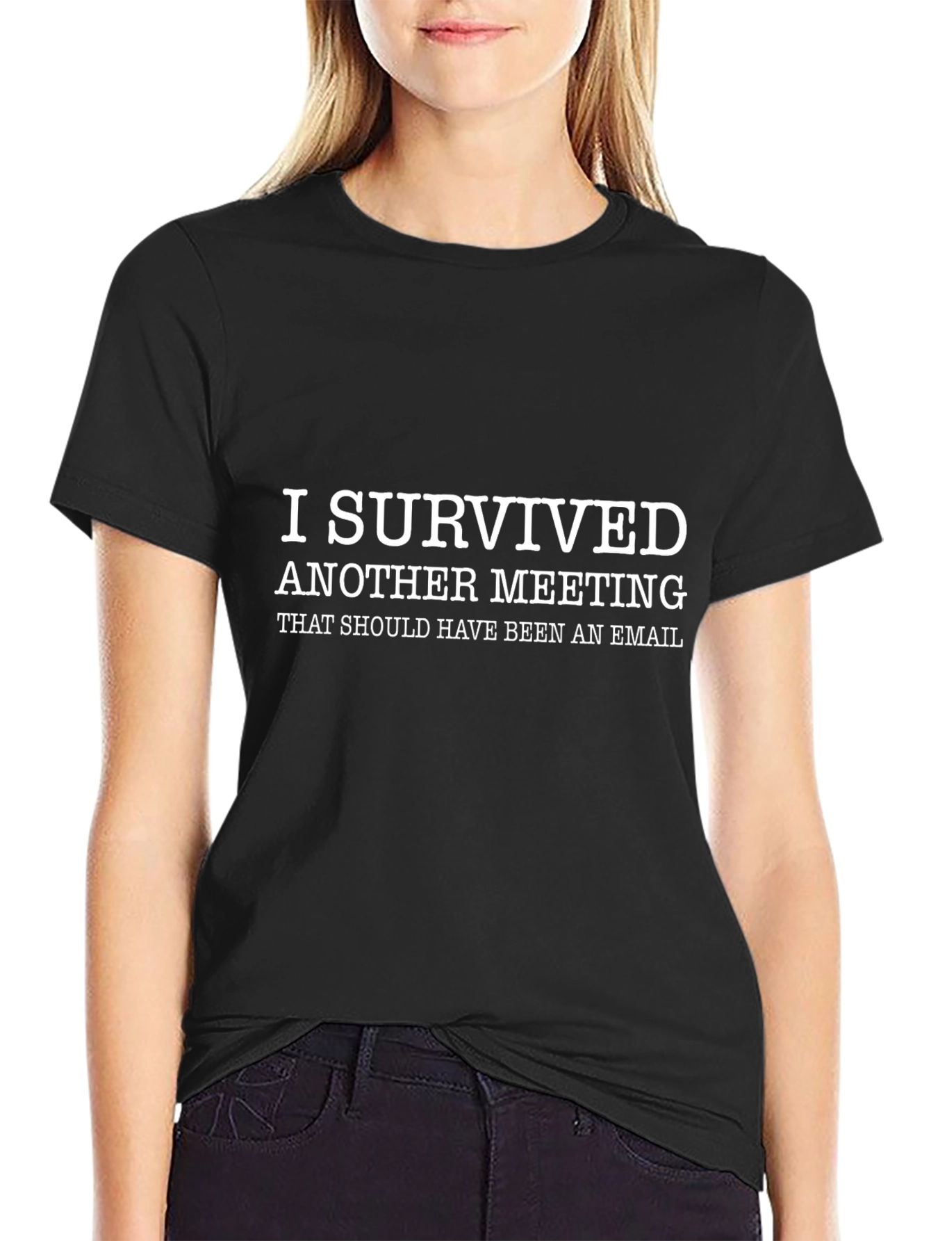 I Survived Meeting T-Shirt - Funny Work Tee