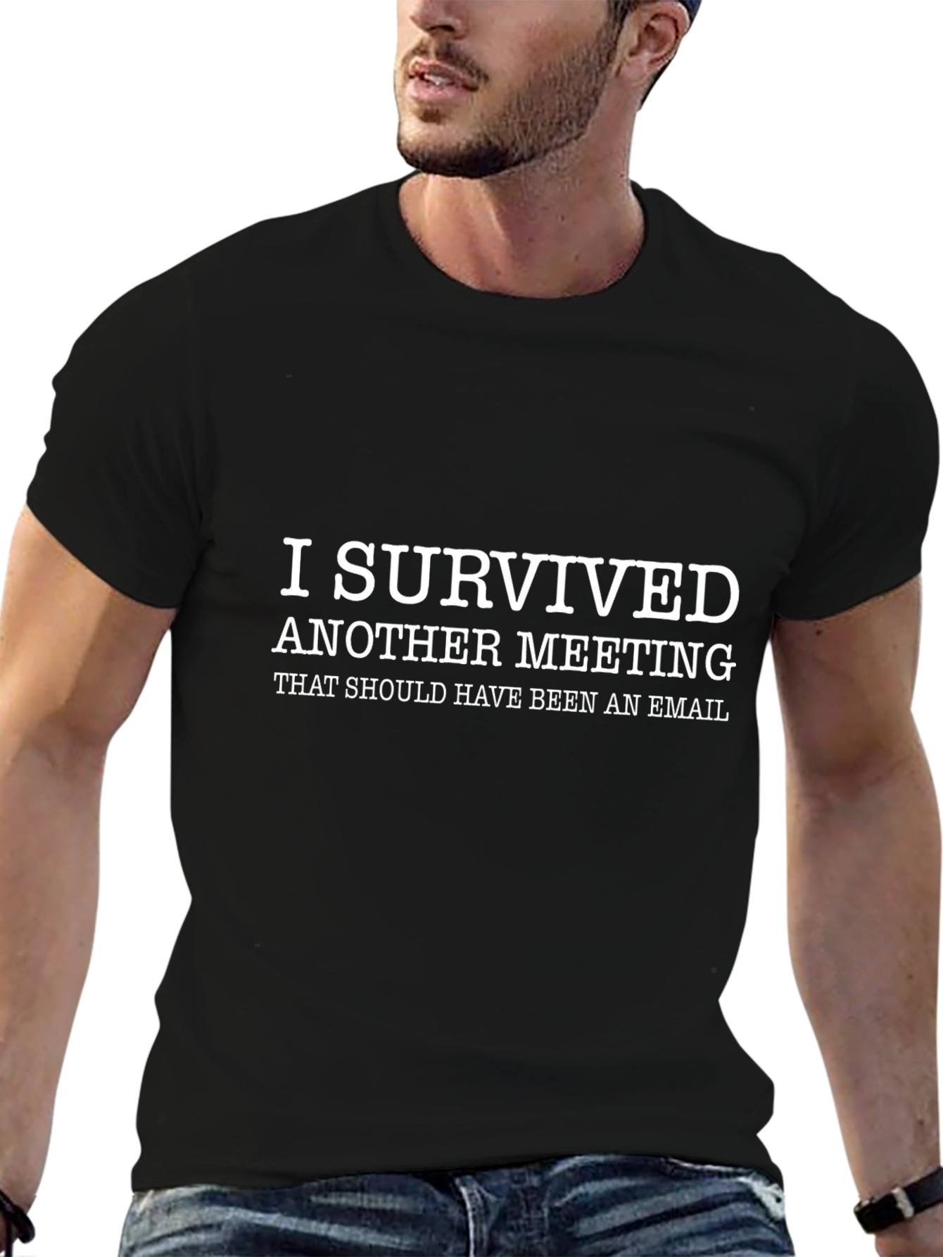 I Survived Meeting T-Shirt - Funny Work Tee