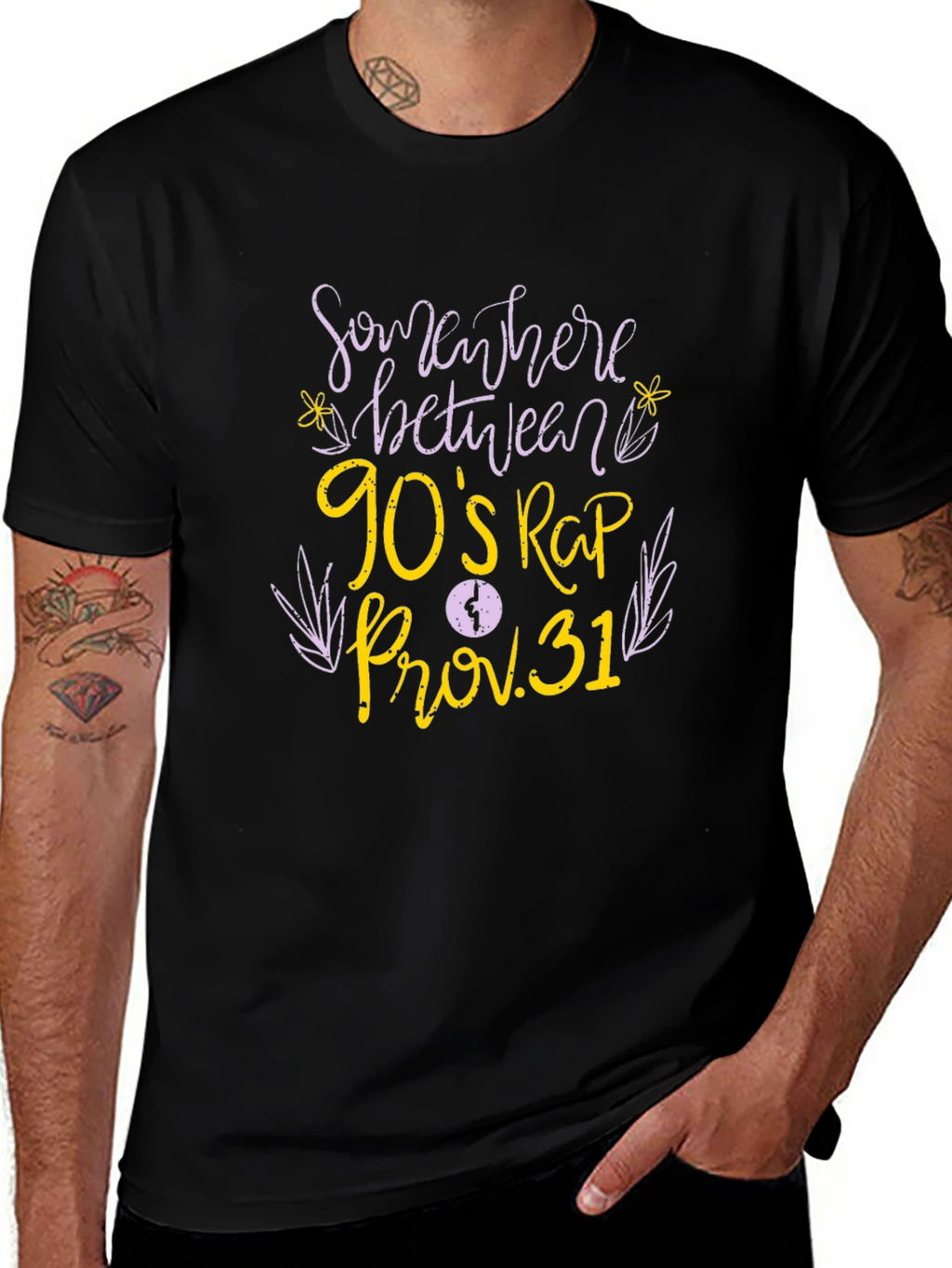 Somewhere Between 90s Rap Prov. 31 Black T-Shirt