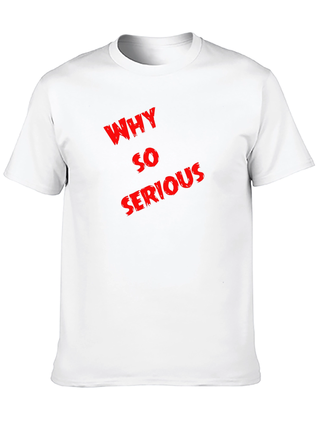 Why So Serious Graphic Tee - Black Cotton T-Shirt
