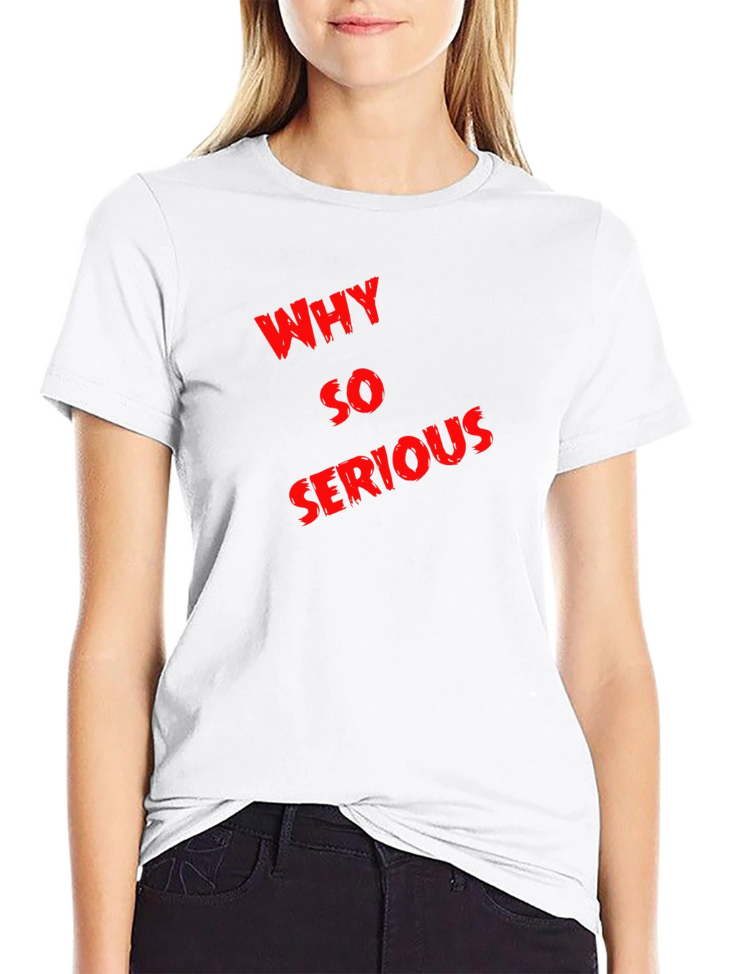 Why So Serious Graphic Tee - Black Cotton T-Shirt