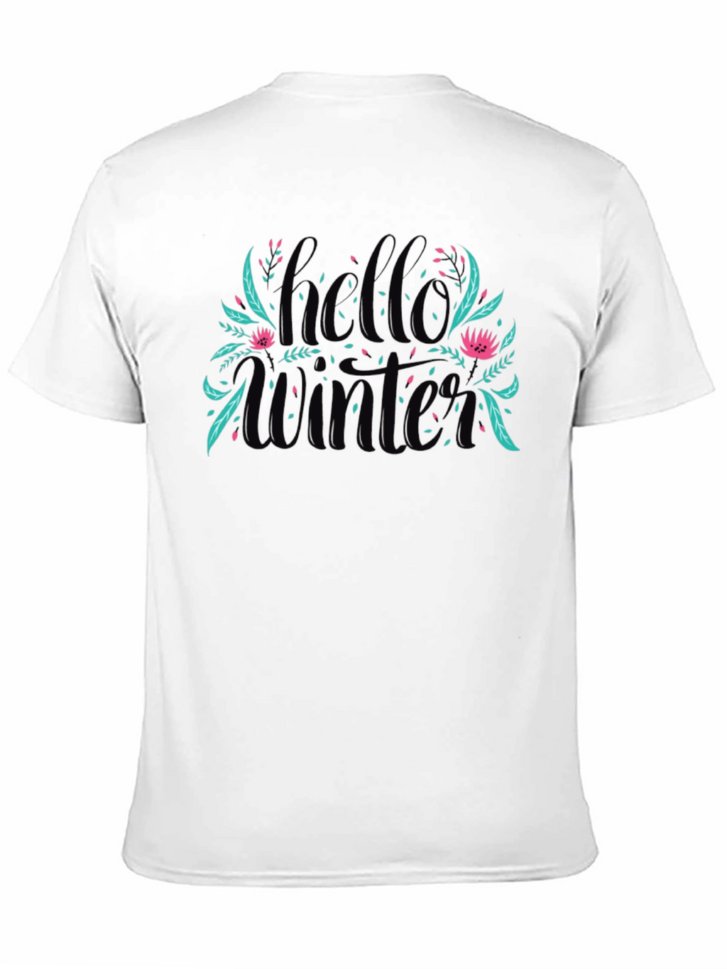Hello Winter Graphic Tee - Black