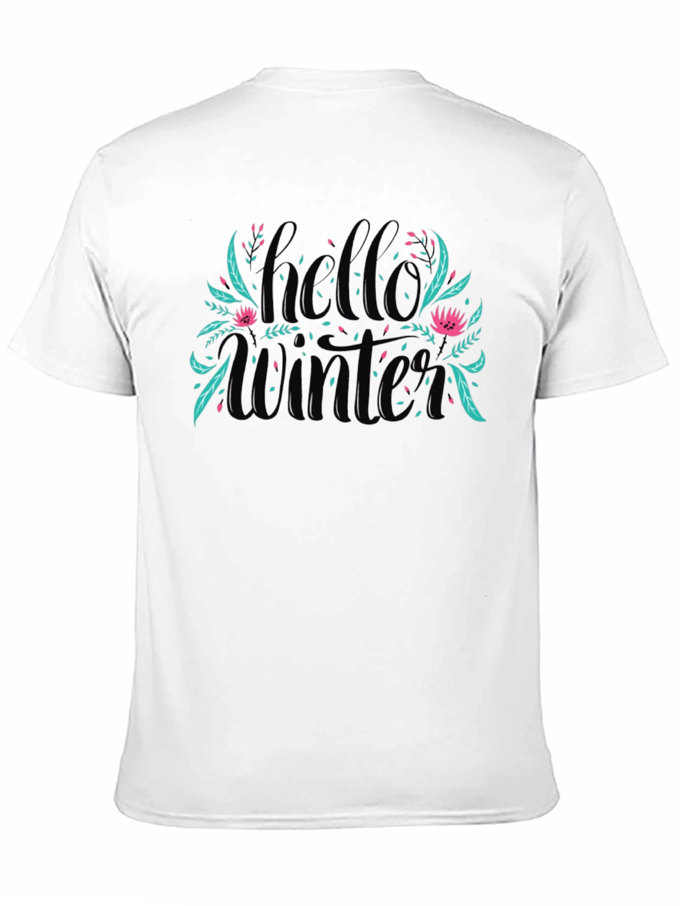 Hello Winter Graphic Tee - Black