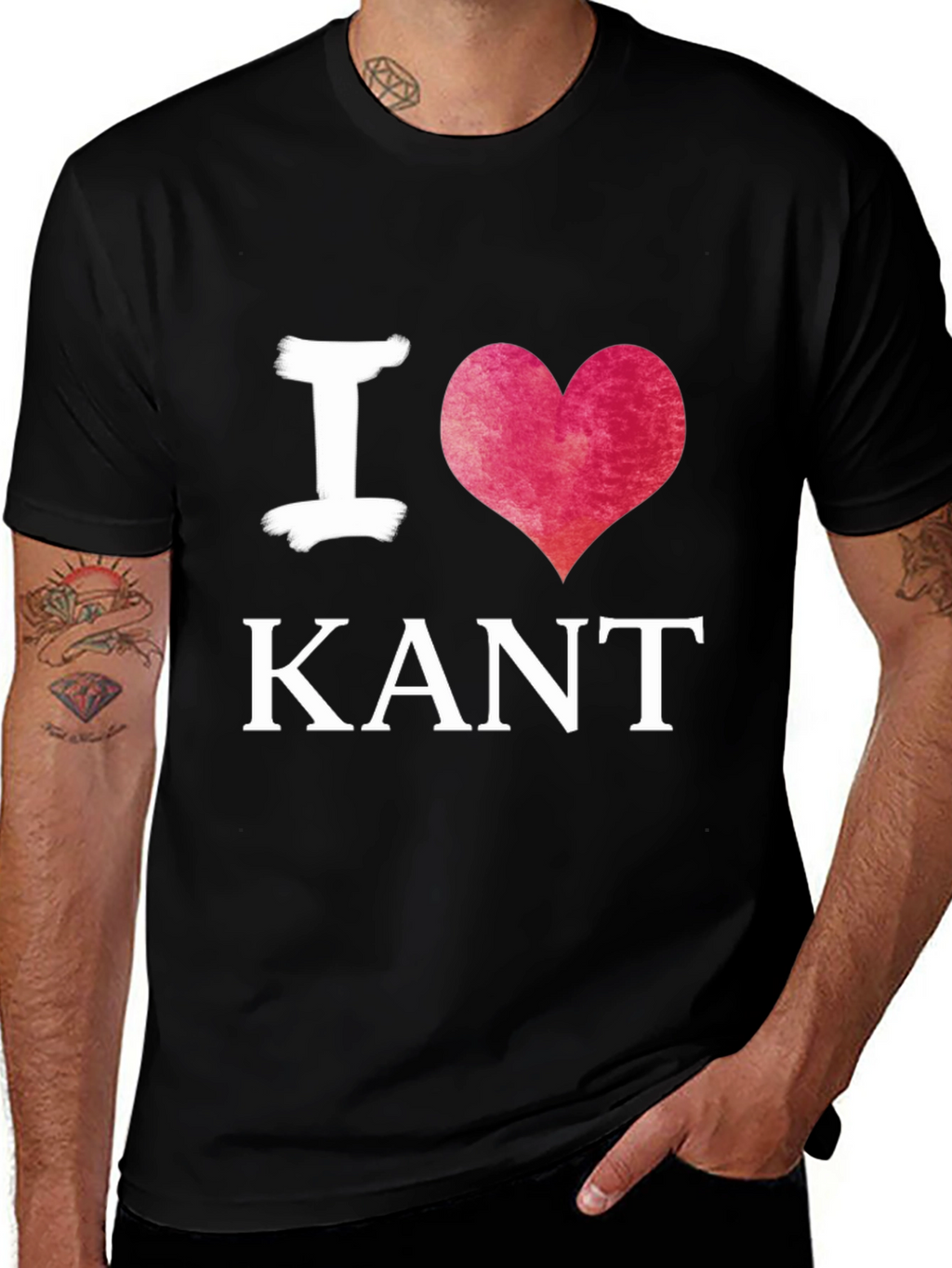 I Heart Kant Black T-Shirt