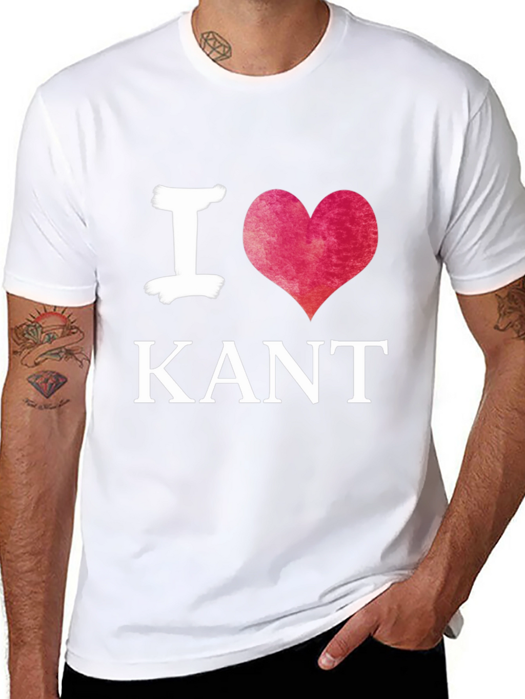 I Heart Kant Black T-Shirt