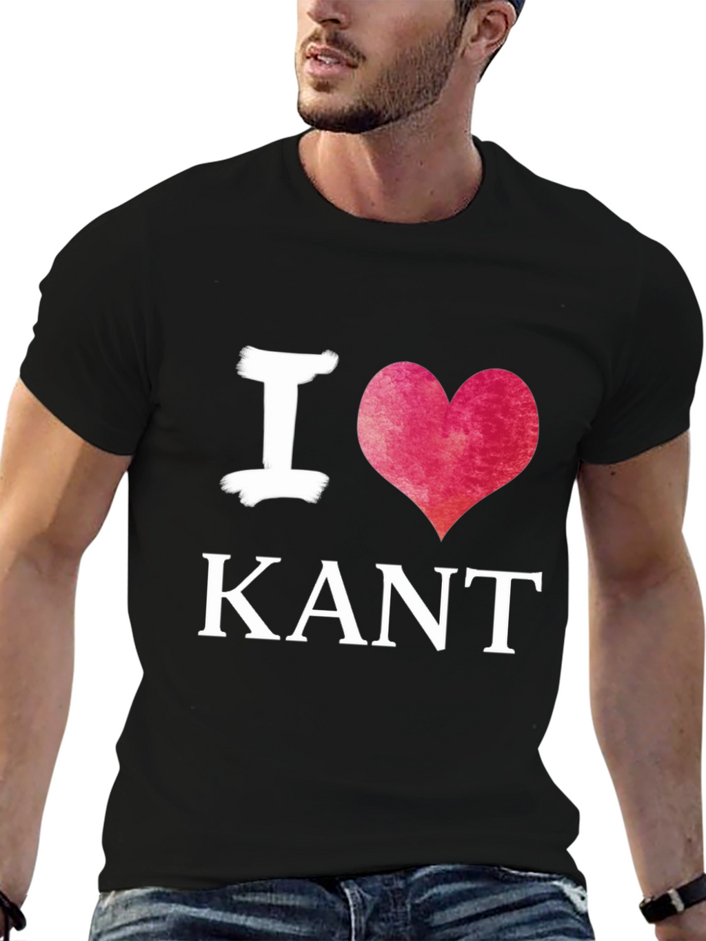 I Heart Kant Black T-Shirt