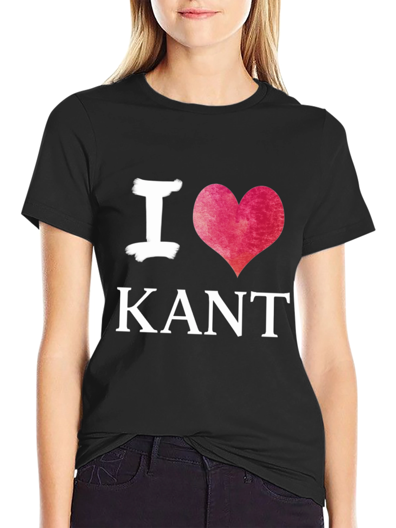 I Heart Kant Black T-Shirt