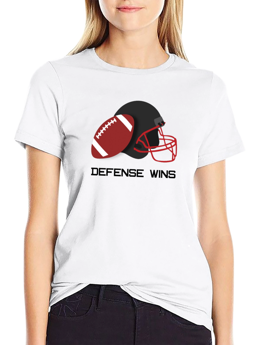 Defense Wins Football Graphic T-Shirt