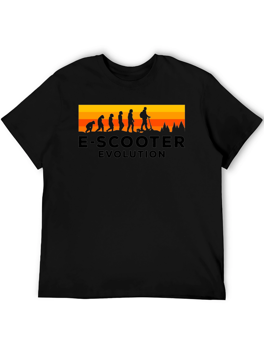 E-Scooter Evolution Black T-Shirt