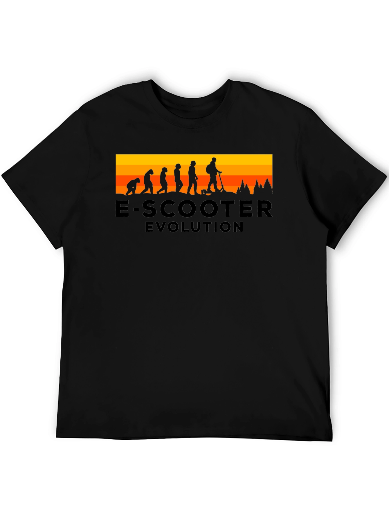 E-Scooter Evolution Black T-Shirt