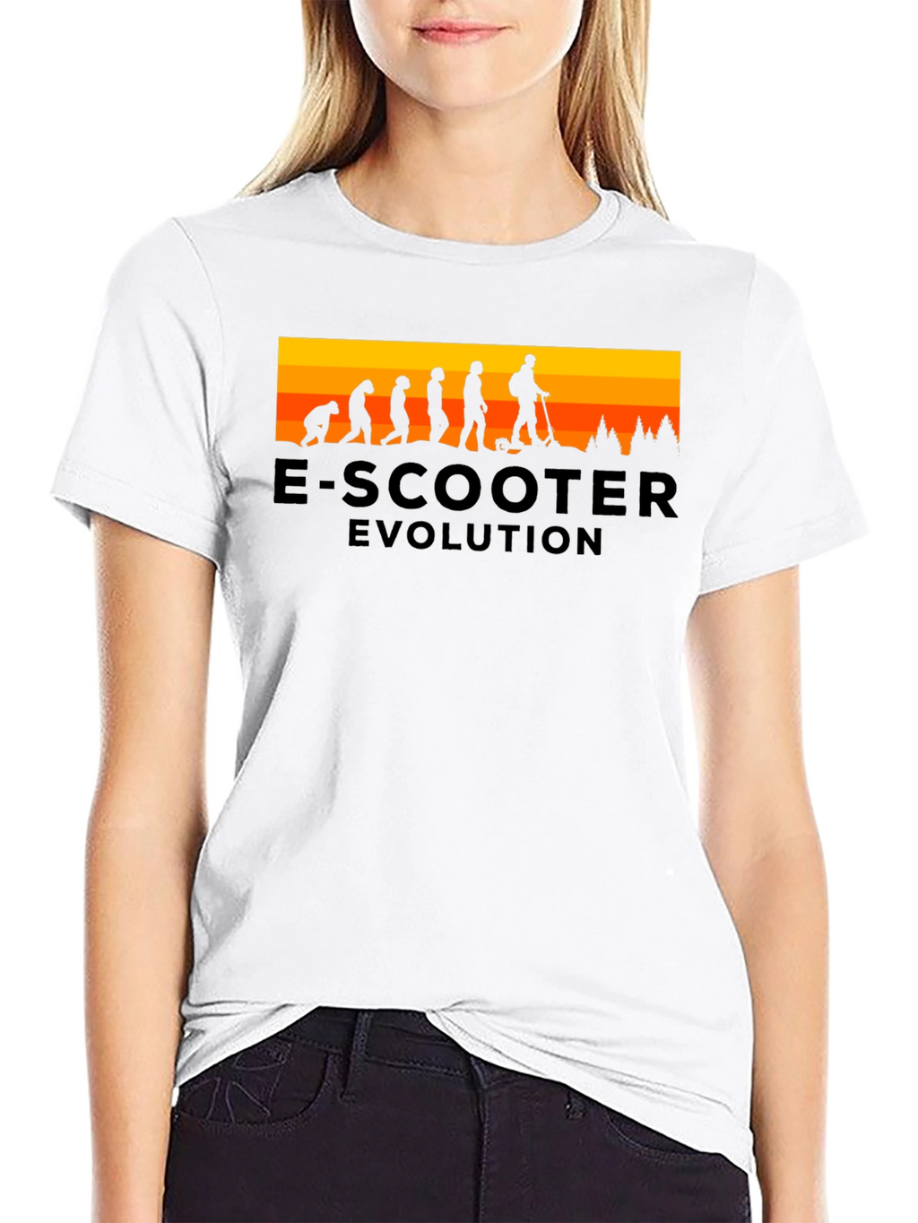 E-Scooter Evolution Black T-Shirt