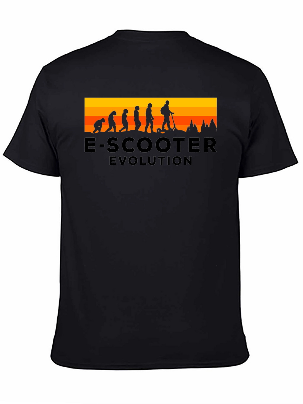 E-Scooter Evolution Black T-Shirt