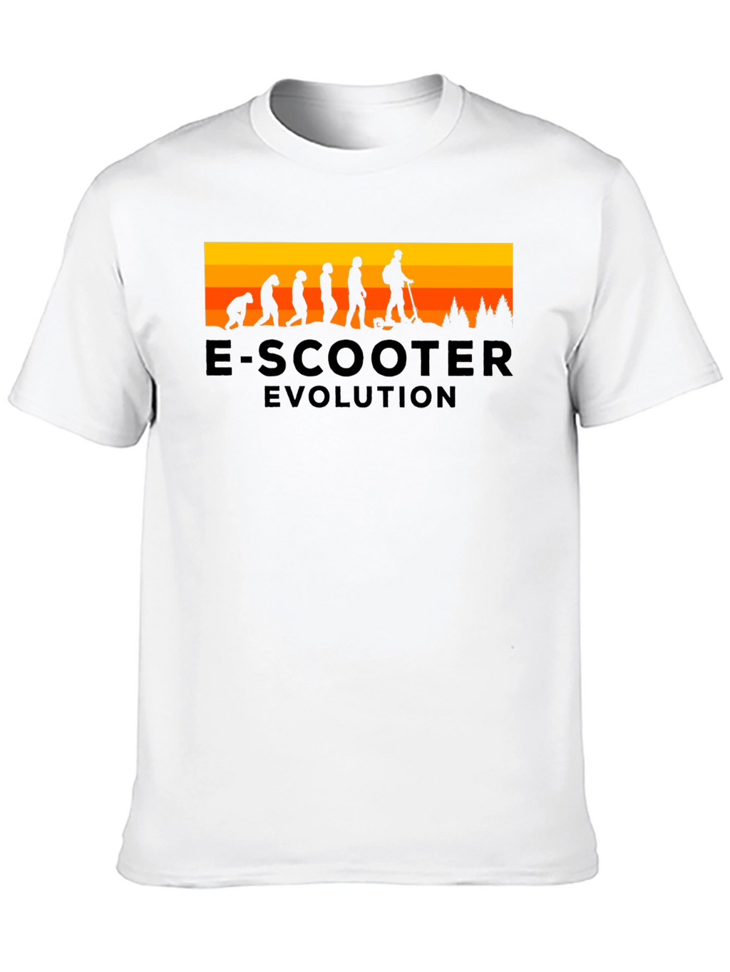 E-Scooter Evolution Black T-Shirt