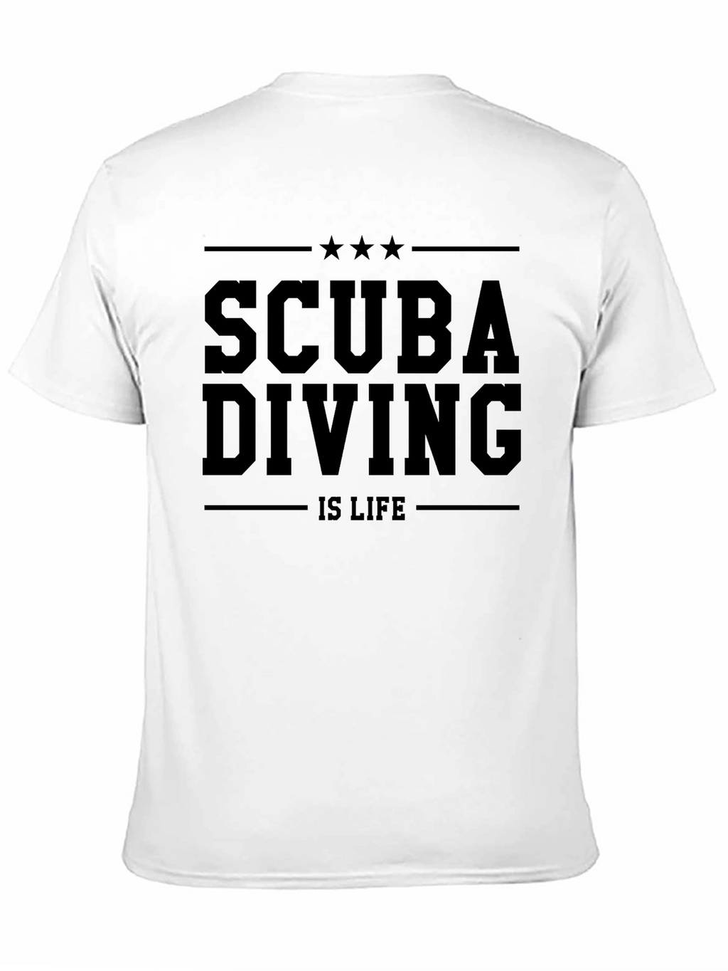 Scuba Diving Is Life Black T-Shirt