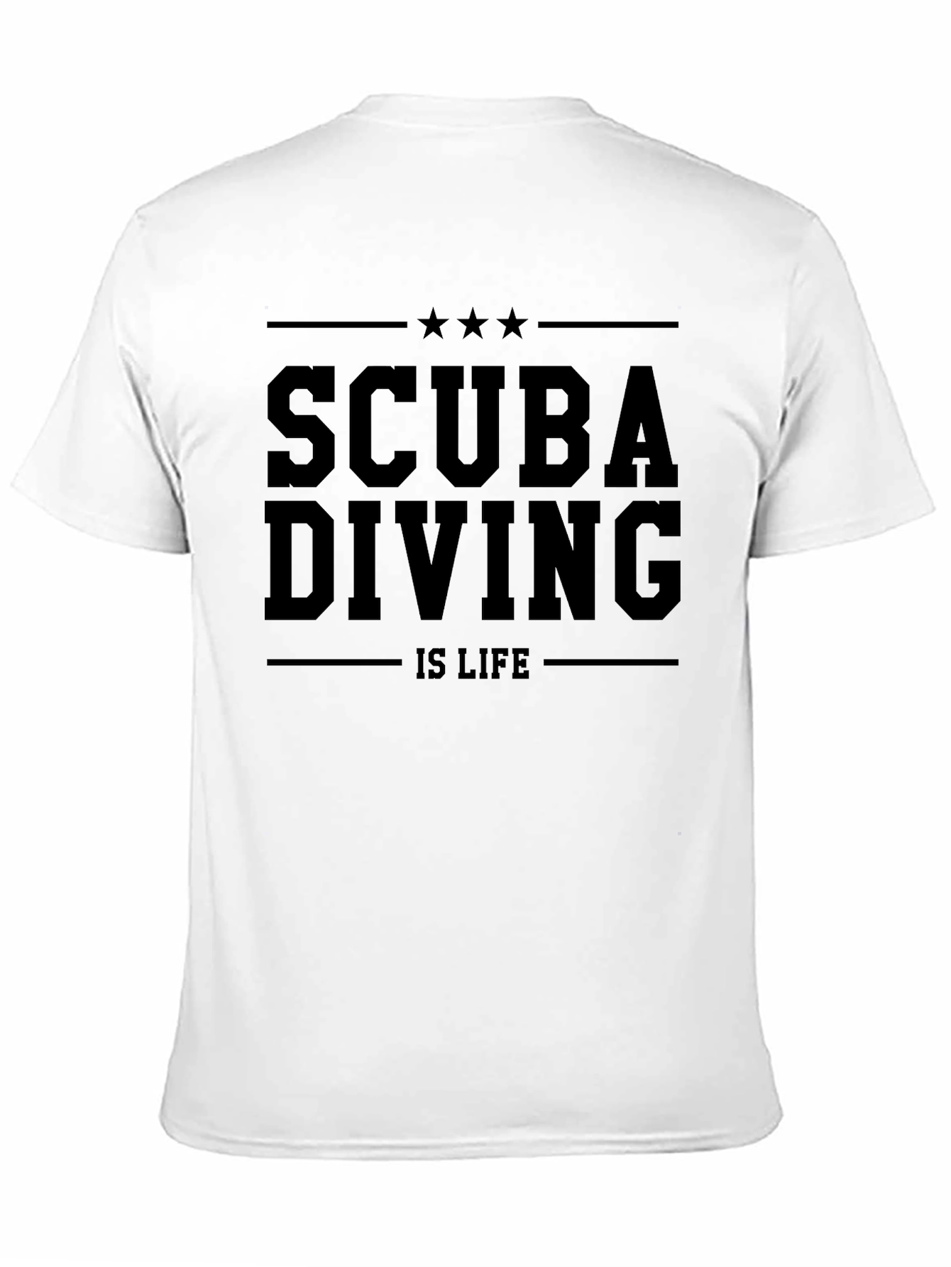 Scuba Diving Is Life Black T-Shirt