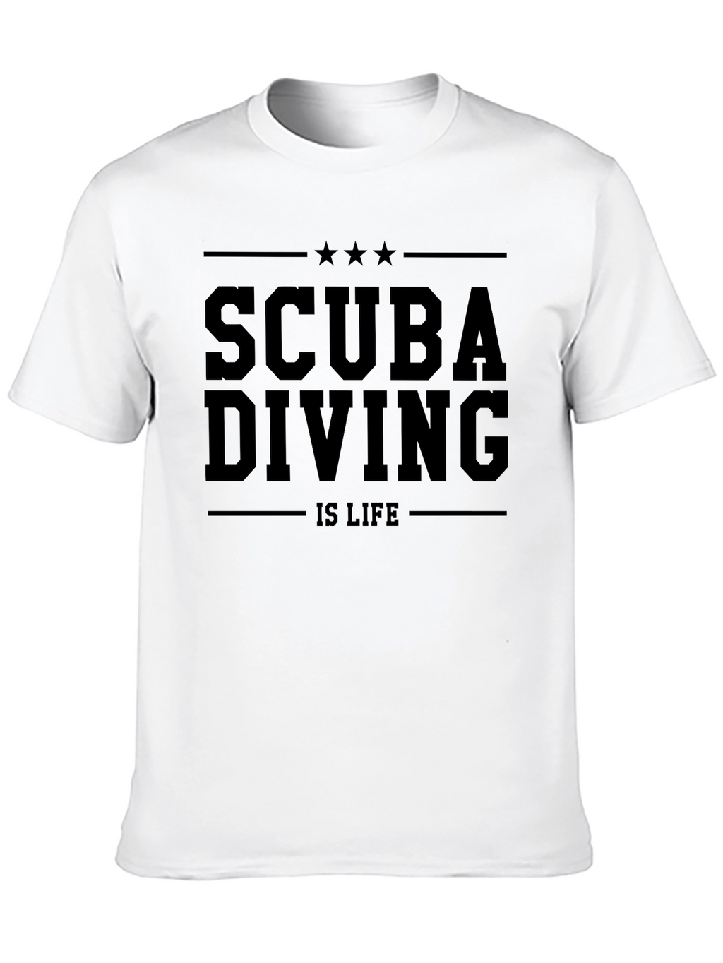Scuba Diving Is Life Black T-Shirt